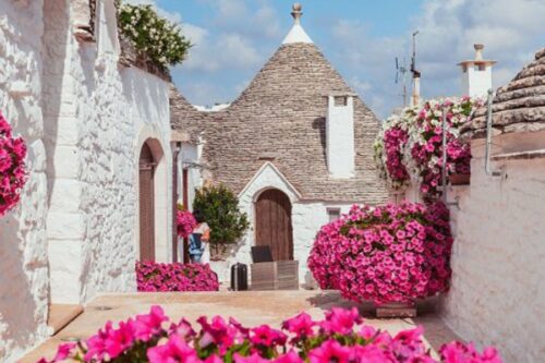 Vista panoramica di Alberobello