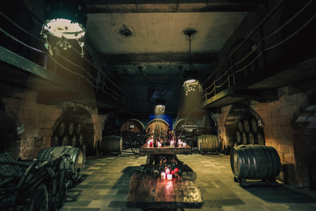 Visita guidata alla bottaia Al Bano con degustazione di vini pregiati.