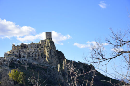 Vista panoramica di Craco Basilicata durante il tour privato con pick-up da Matera