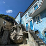 Colorful mural artwork and wall paintings in Sant’Angelo le Fratte streets