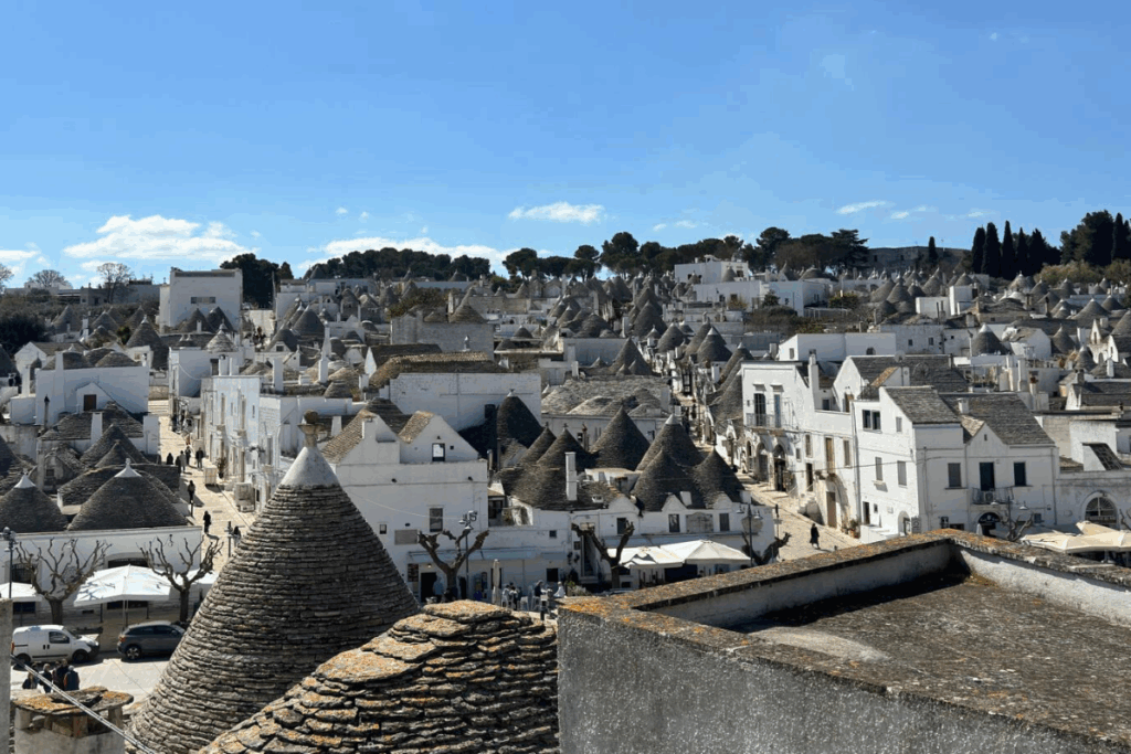 Panoramica di Alberobello vista dall’alto